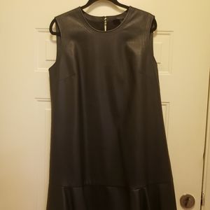 BCBG Leather black top